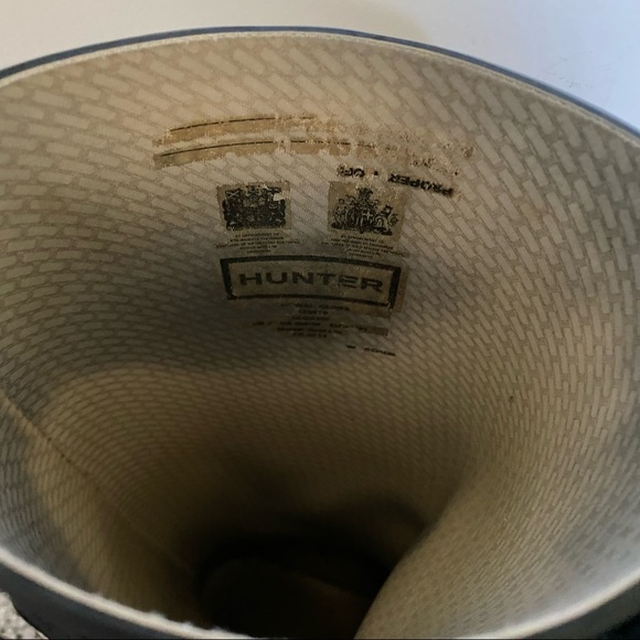 Hunter Boots Black Original Gloss Women’s Size 8 - Picture 14 of 15